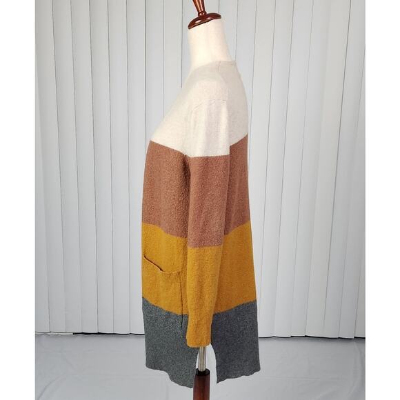 Madewell Kent Colorblock Cardigan Sweater in Coziest Yarn Women's Size XXS - Picture 3 of 11